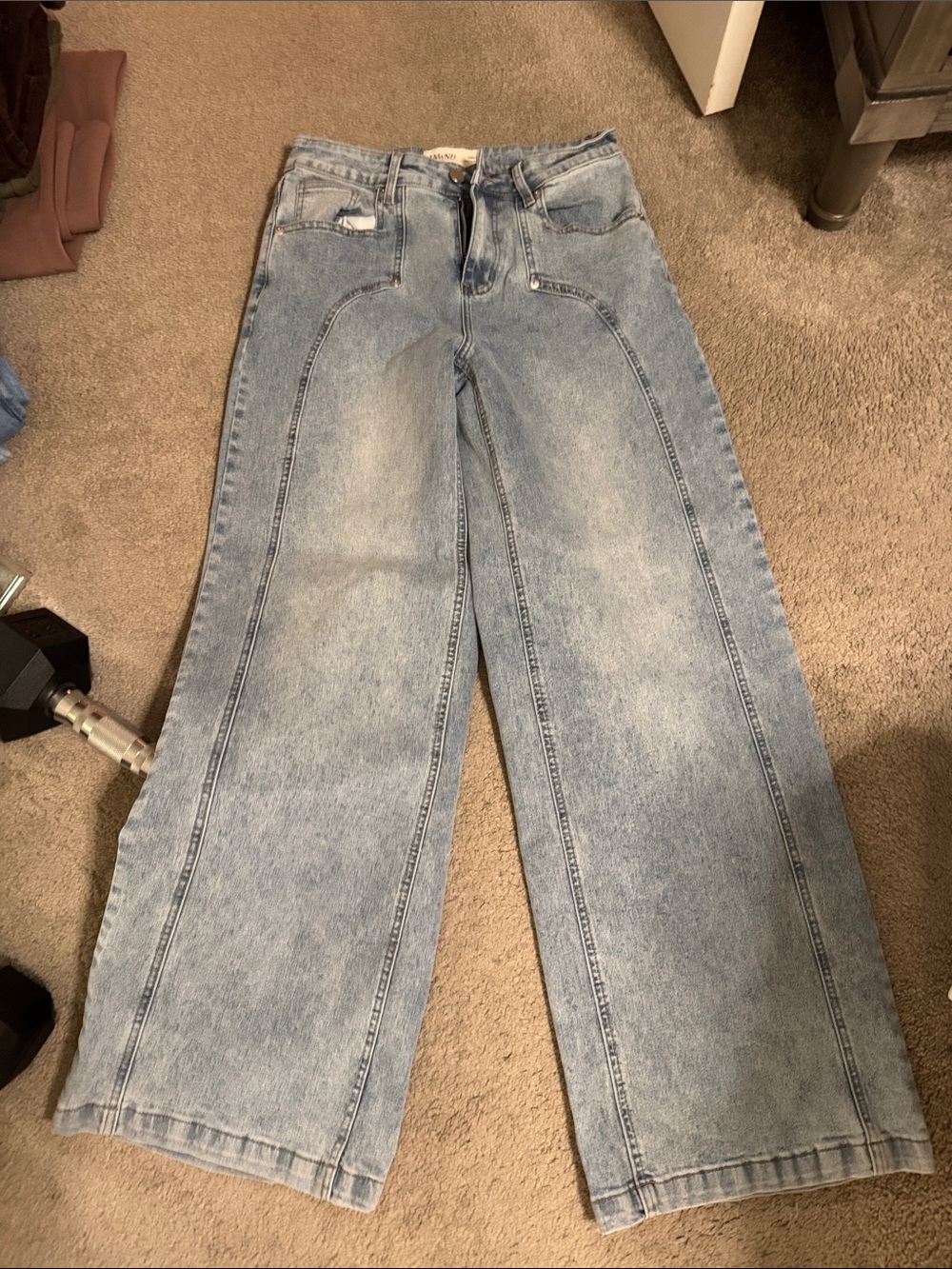 NWOT ANWND Wide Leg Light Wash Women's Jeans - Light Blue